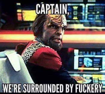 worf surrounded by fuckery